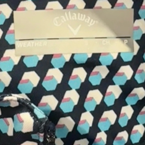 CALLAWAY Weather series Geo Hexagon 1/2 zip Golf pullover women’s size small - Picture 11 of 11